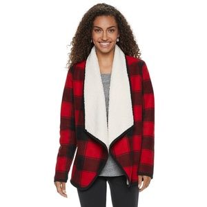 **SOLD**   Buffalo Check Supersoft Fleece Cardigan